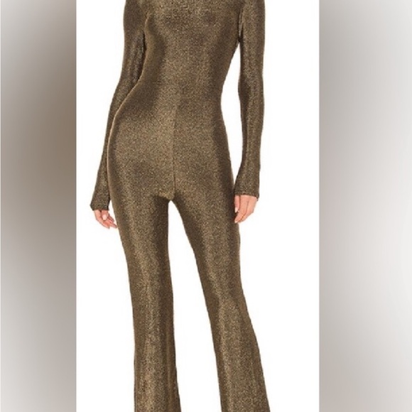 Revolve Superdown metallic backless jumpsuit - Picture 1 of 3